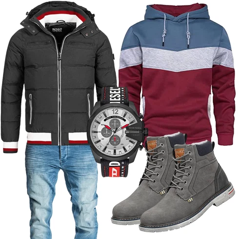 Rot/Dunkelrot/Bordeaux/Lila/Mischfarben Sport Sweatshirt/Unisex Hoodie/Hoodie/Ausgefallener Hoodie KENAIJING kombinieren
