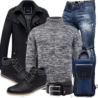 Hochzeitsgast Outfits Vintage mit Schwarz Unkategorisiert LOONGYOON "Freizeit Outfit"Look: Empire, Metal, Premium, Trendige, Sportlich, Dad, Stil, Schön, Boyfriend, Rad, Vintage