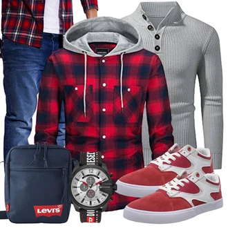 Outfit mit Lila KEFITEVD "Freizeit Outfit"