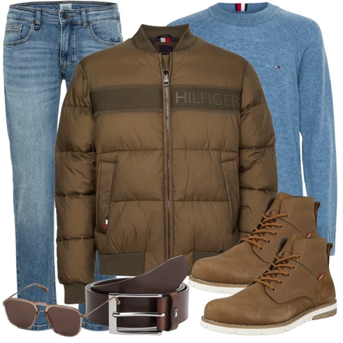 Braun/DunkelBraun/Khaki Sonnenbrille Kapten & Son kombinieren