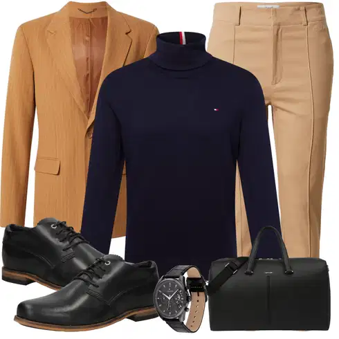 Braun/Orange/Beige Anzug Sakko/Kostüm/Anzug trapp kombinieren