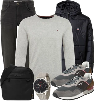 Lang/Maxi Outfit mit Schwarz Unkategorisiert Tom Tailor "Freizeit Outfit"