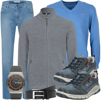 Outfit mit Schwarz Ledergürtel/Frauengürtel Ohne Schnalle/Klassische Gürtel/Casual Gürtel Tommy Hilfiger "Freizeit Outfit"