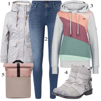 outfit mit Rieker "Oblačila za jesen"