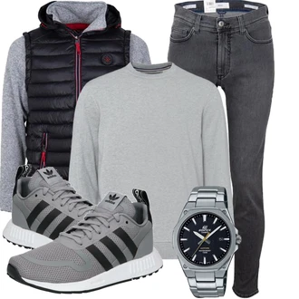 Outfit mit Schuh Sneaker Low Adidas Originals "Herbstliches Freizeit Outfit"