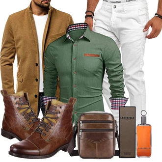 Outfit mit Grau Unkategorisiert lagerfeld "Herbstliches Freizeit Outfit"