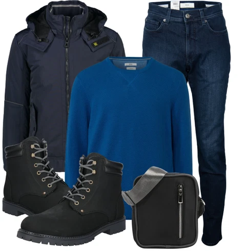 Schwarz Stiefel SELECTED HOMME kombinieren