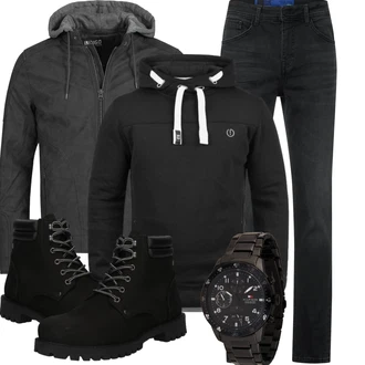 Outfit mit Große Größe street one men "Herbstliches Freizeit Outfit"