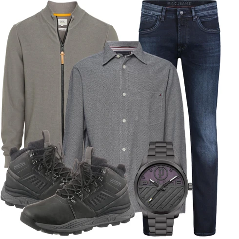 Grau Jeans/Schlaghose MAC kombinieren