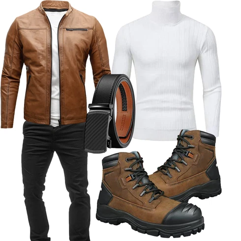 Elegant Schwarz/Khaki BügelfaltenHose/StoffHose/CordHose/Jogger Hose/SportHose/Boyfriend Hose/SamtHose BIBOKAOKE kombinierenLook: Casual, Classic, Vintage, Goa, Outdoor, Rad, Business, Bib, Coole, Smart Casual, Techno, Moderne, Hip Hop, Nahtlos, Schön, Elegant
