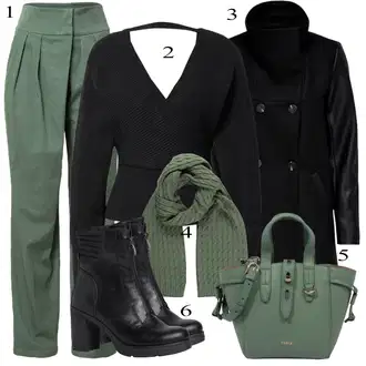 Outfit s Černá Kozačka se zipem/Zimní kotníková bota/Vintage Kotníková Bota/Letní kotníková Kozačka/Kotníková Bota s Podšívkou/Kožená kotníková bota/Kotníková Bota Na Podpatku MARCO TOZZI "Obchodní Outfit"