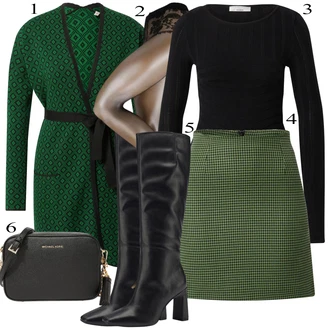 outfit mit Črna Pletene velika velikost guido maria kretschmer women "Oblačila za jesen"