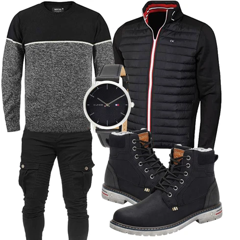 Blau Trachtenmode/Winter Parka Putu kombinieren