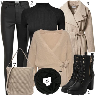outfit mit Torba za čez ramo Rieker "Zimska oblačila"