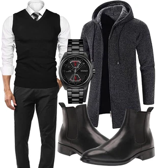 Outfit mit Pullunder iClosam "Outfit in herbstlichen Farben"