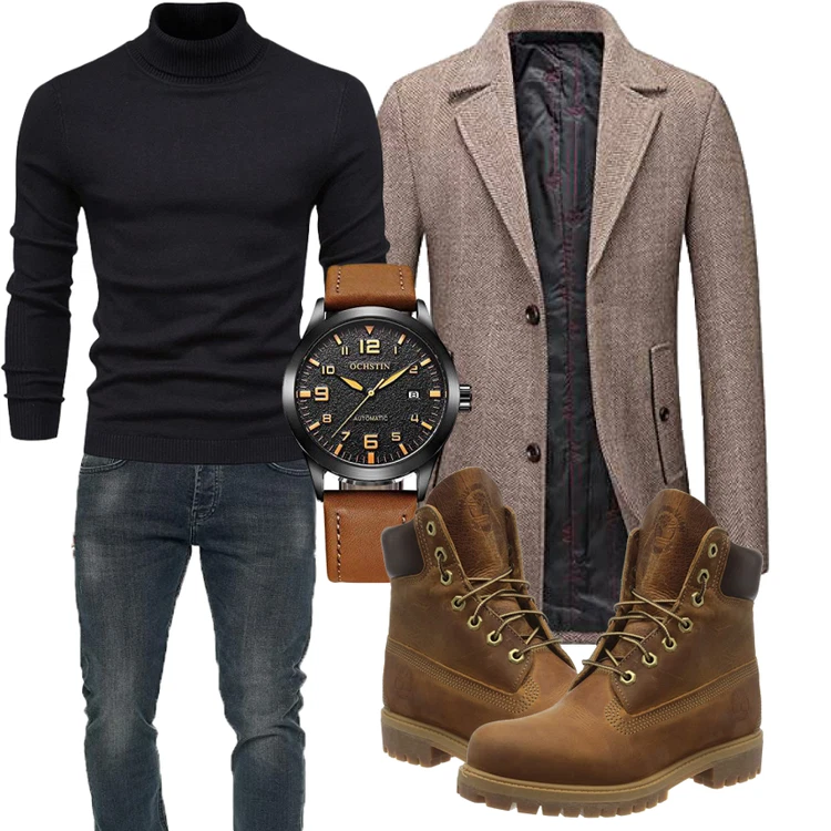 Outfit in herbstlichen Farben