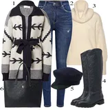Tommy Hilfiger Škornji Pete na klin outfiti za dame image