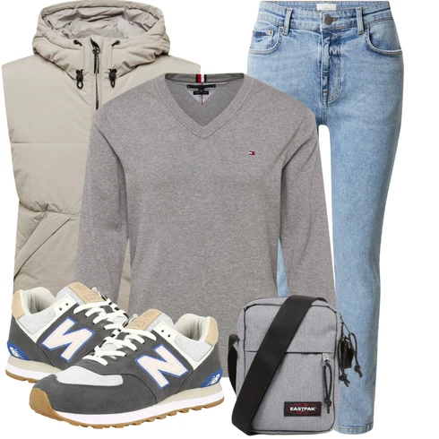 Grau Weste Champion Authentic Athletic Apparel kombinieren
