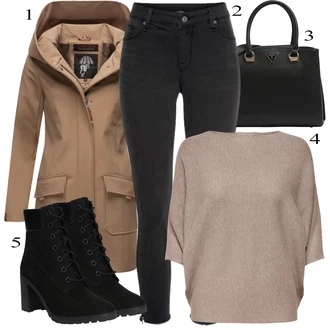 outfit mit Črna Škorenj Timberland "zimska oblačila"