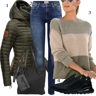 Duga/maxi Outfit sa Plava Kožna Jakna/Traperica Niskog Struka/Traperice Ravne Nogavice/Traperica Niskog Struka/Traper Jakna Only "Tvoj otmjeni outfit"