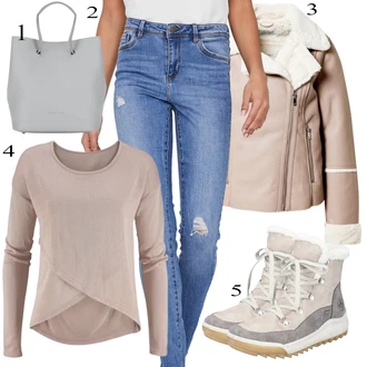 sníh Outfit s Fialová/Béžová/Šedá/Hnědá Zimní tenisky/Kozačka Boty do Sněhu/Zimní kotníková bota/Kožené pánské obuv Rieker "Podzimní Outfit"