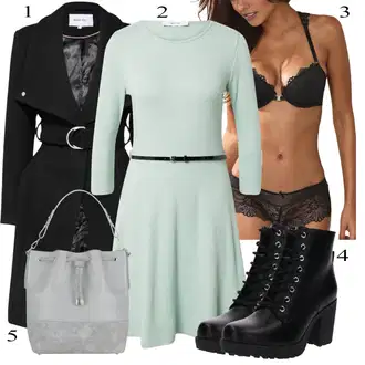 Outfit s Bílá Kojící podprsenka/Prsatější střih podprsenky/Pánské boty ve velikosti 11 Lascana "Podzimní Outfit"