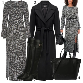 Jesenske Outfiti mit Siva Obleka Lascana "Oblačila za jesen"
