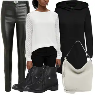 Outfit s Černá Přechodový Kabát/Softshellový Kabát/Kabát s Kapucí/Lodenový kabát/Scuba Kabát Only "Skvělý Basic Outfit"