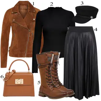 outfit mit Rdeča Škorenj Mustang "zimska oblačila"