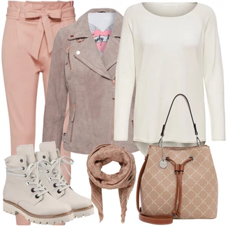 Outfit s Hnědá Šátek Calvin Klein "Jedinečný Soft Girl Outfity"