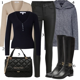 outfit mit Siva/Temno siva/Temno modra/Modra Women's Hoodies and Sweatshirts Only "Zimska oblačila"