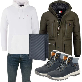 Winter Outfits Smart Casual mit Blau/Dunkelblau/Hellblau/Grau Wasserdichter Stiefel/Wasserdichter Outdoorschuh/Herren Lederschuhe/Wasserfester Schuh/Winter Sneaker/Trekkingstiefel Mishansha "Winter Outfit"Look: Classic, Unisex, Uni, GoGo, Goa, Outdoor, Indoor, Workwear, Sportlich, Smart Casual, Casual