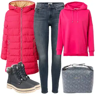 Outfity na zimu s Červená ESPRIT "Zimní styl"