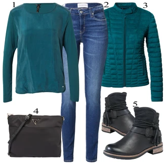outfit mit Črna Škorenj Rieker "Zimska oblačila"