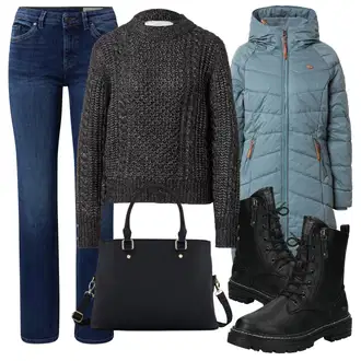 Outfity na zimu s Tmavě modrá ESPRIT "Zimní outfity"