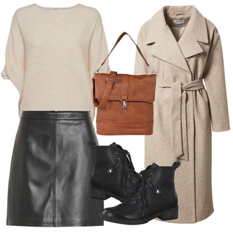 outfit mit Črna Krilo Object "Zimska oblačila"