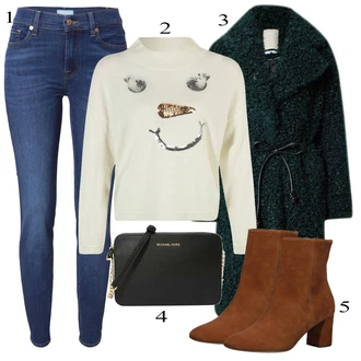 outfit mit Rdeča Škorenj Högl "Zimska oblačila"