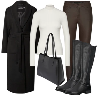 Outfity na zimu Indie s Bílá/Zelená/Hnědá/Černá/Fialová Pletený top/Pletené tričko/Roláková Košile Edited "Zimní outfity"Look: Rad, Emo, Slavnostní, Girlfriend, Indie, Měkká dívka, Egirl, GoGo, Jazz, Krásný