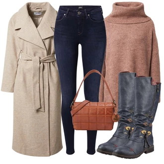 Outfity na zimu Dlouhé / Maxi s Červená Dlouhé Kardigany/Taška Přes Rameno/Doplňek/Dlouhý Zimní Kabát/Dlouhá tylová sukně/Batoh/Dlouhý Svetr Harbour 2nd "Zimní outfity"