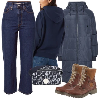 Dlouhé / Maxi Outfit s Dlouhé Kardigany/Dlouhá tylová sukně/Dlouhý Zimní Kabát/Taška Přes Rameno/Doplňek/Dlouhé Šaty JOOP! "Zimní outfity"