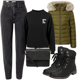 Dlouhé / Maxi Outfit s Dlouhá tylová sukně/Dlouhé Kardigany/Dlouhý Zimní Kabát/Mikina/Dlouhé Šaty Merchcode "Zimní outfity"