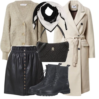 Outfity na zimu s Pletený Od?v Kardigan MOLLY BRACKEN "Zimní outfity"