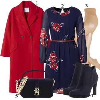 Punije Outfit sa Tamnoplava/Pink/Plava/Ljubičasta Haljina Veći Broj/Haljina/Tunika About You "Tvoj otmjeni outfit"