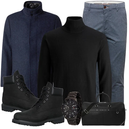 Grau/Dunkelblau/Hellblau/Blau Twill Hose/Slim Hose Jack & Jones kombinieren