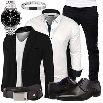 Business Outfits Große Größen mit Schwarz Unkategorisiert COOFANDY "Business Outfit"