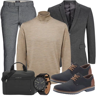 Kurz/Mini Outfit mit Schwarz Tasche Tommy Hilfiger "Business Outfit"