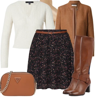 Outfit sa Crvena Čizmica Caprice "Cool zimski outfit"