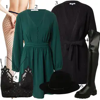 Outfit sa Crna Grudnjak Free People "Tvoj otmjeni outfit"