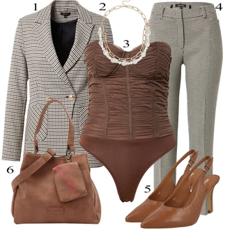 Outfit sa Crvena/Tamnosmeđa/Smeđa/Bež/Siva Žensko donje rublje i kupaći kostimi/Kupaći Kostim Za Veću Veličinu misspap "Tvoj otmjeni outfit"