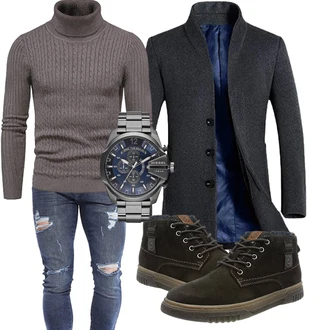 Winter Outfits Feine mit Grau Unkategorisiert CELANDA "Elegantes Winter Outfit"Look: Leger, Chill, Coole, Büro, Goa, Stil, Classic, Dad, Hard Rock, Feine, Boyfriend, Lack